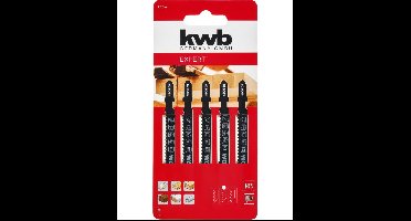 Decoupeerzaagblad fijn hout 5st KWB - Kwb