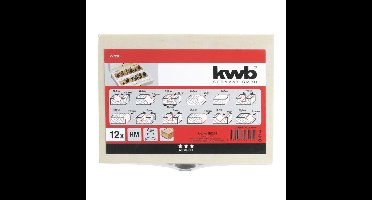 Bovenfrezenset 8mm 12dlg KWB - Kwb