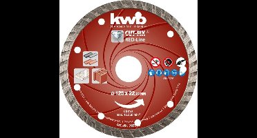Diamantschijf cutfix red 125x22 mm KWB - Kwb