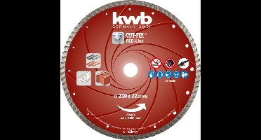 Diamantschijf cutfix red 230x22 mm KWB - Kwb