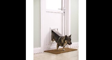 PetSafe aluminium deur wit/transparant Gebr. de Boon - Gebr de boon
