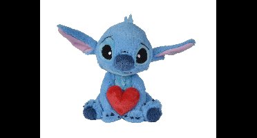 Stitch knuffel pluche met hart H 25 cm Disney - Disney