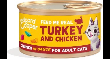 Cat adult chuncks turkey/chicken 85 Edgard & Cooper - Edgard en cooper