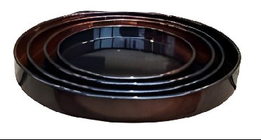 Schotel Cylinder Vibrant Bruin L 33x4cm Buitengewoon de Boet - Buitengewoon de boet