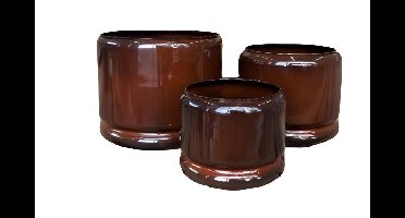 Pot Rickard Bruin L 26x31cm 1stuk Buitengewoon de Boet - Buitengewoon de boet