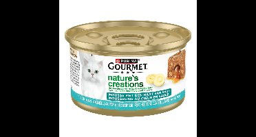 Blik mousse met saus kabeljauw 85gr Gourmet - Gourmet