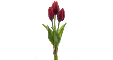 PSO Holland Tulip bundle Sally x3 red 25 cm kunstbloem Erutan Avon - Erutan avon