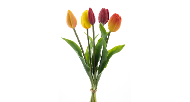 PSO Holland tulip bundle Sally red/orange combo 36 cm kunstbloem Erutan Avon - Erutan avon