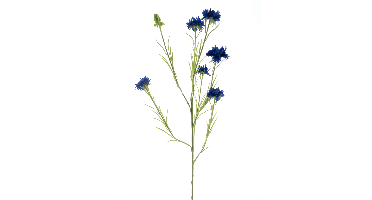 Cornflower spray James dk blue 90 cm kunstbloem Erutan Avon - Erutan avon