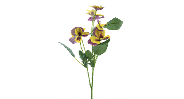 Pansy spray yellow 65 cm kunstbloem Erutan Avon - Erutan avon