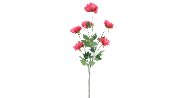 Paeony spray Sapporo fuchsia 126 cm kunstbloem Erutan Avon - Erutan avon