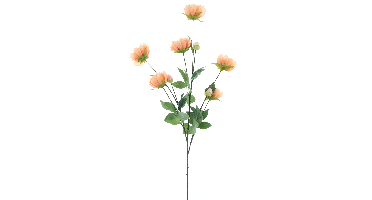 Paeony spray Sapporo peach 126 cm kunstbloem Erutan Avon - Erutan avon