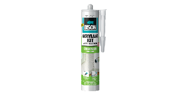 Acrylaatkit Structuur Wit Koker 300 ml Bison - Bison
