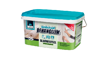 Wand&Klaar Behanglijm Glasweefsel Emmer 5 kg Bison - Bison