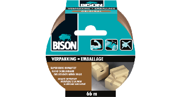 Verpakkingstape Original Rol 66 m x 50 mm Bison - Bison