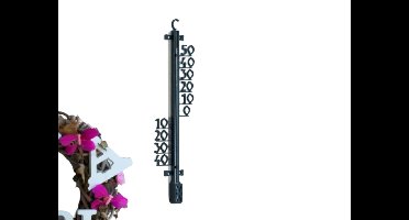 Profielthermometer kunststof zwart 25x6x1cm Nature - Nature