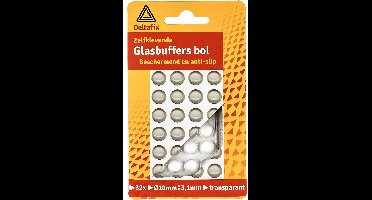 Glasbuf. bol 10x3,1mm transp 32st Deltafix - Deltafix