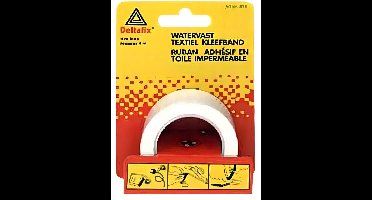 Watervast textband 38mmx4m wit Deltafix - Deltafix
