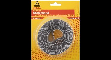 Klittenband zelfkl 20mmx1,5m grijs Deltafix - Deltafix