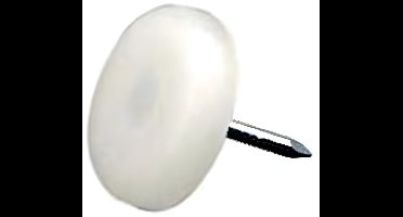 Meubelglijder nylon wit 25mm 12st Deltafix - Deltafix