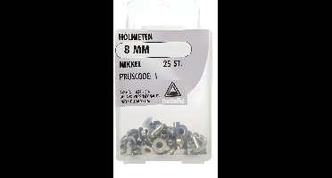 Holnieten 8mm nikkel 25st Deltafix - Deltafix