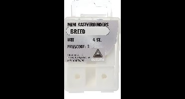 Mini kastverbinder brd wit 4st Deltafix - Deltafix