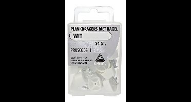 Plankdragers nagel wit 24st Deltafix - Deltafix