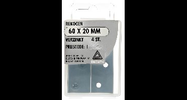 Rekogen 60 20mm 1,5mm verz 4st Deltafix - Deltafix