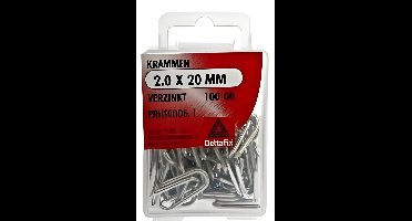 Krammen 2.0 20mm verz 100gr Deltafix - Deltafix