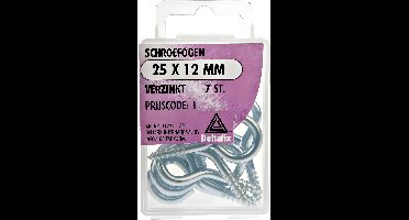 Schroefoog 25x12mm verz 7st Deltafix - Deltafix