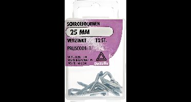 Schroefduim 25mm verz 12st Deltafix - Deltafix