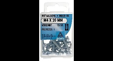 M.schroef moer ck m4x16mm 20st Deltafix - Deltafix