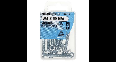 M.schroef moer ck m5x40mm 8st Deltafix - Deltafix