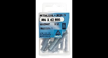 M.schroef moer ck m6x40mm 8st Deltafix - Deltafix