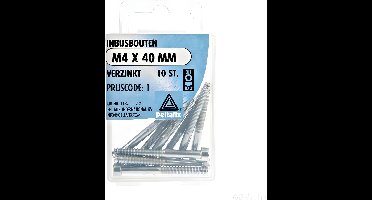 Inbusbout m4x40mm 10st Deltafix - Deltafix