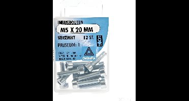 Inbusbout m5x20mm 12st Deltafix - Deltafix