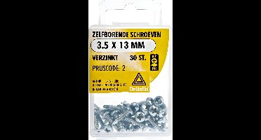 Zelfb.schroef 3.5x13mm verz 30st Deltafix - Deltafix