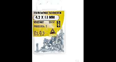 Zelfb.schroef 4.2x13mm verz 23st Deltafix - Deltafix