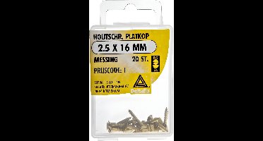 Houtschr. pk 2.5x16mm mess 20st Deltafix - Deltafix