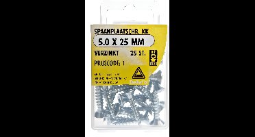Spaanpl.schr. 5.0x25mm 25st Deltafix - Deltafix