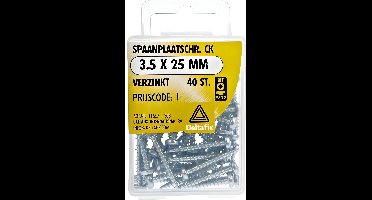 Spaanpl.schr. ck 3.5x25mm 40st Deltafix - Deltafix
