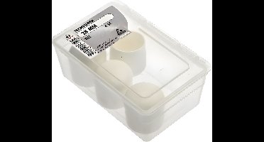 Peerdop 28mm wit 4st Deltafix - Deltafix