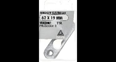 Rekogen sleutelgat 62x19mm vz 2st Deltafix - Deltafix