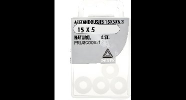Afst.bus 15x5x6.3 naturel 4st Deltafix - Deltafix
