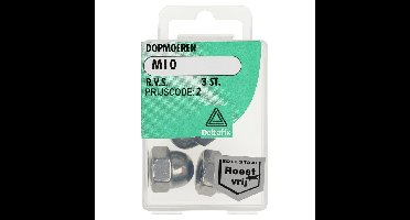 Dopmoeren m10 rvs 3st Deltafix - Deltafix