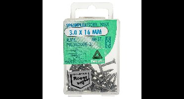 Sp.pl.schr.torx 3,0x16mm rvs 40st Deltafix - Deltafix