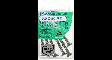 Sp.pl.schr.torx 5,0x50mm rvs 6st Deltafix - Deltafix