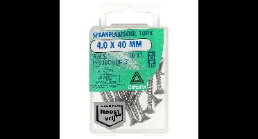 Spaanplaatschr. torx 4.0x25mm rvs 100st Deltafix - Deltafix