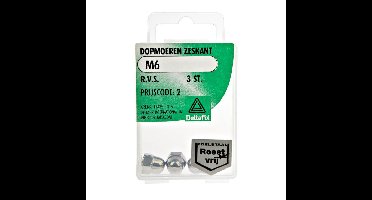 Dopmoeren m8 rvs 4st Deltafix - Deltafix
