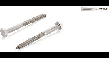 Houtdraadbout 8x80mm rvs 8st Deltafix - Deltafix